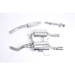 Ligne d'échappement Complète inox MILLTEK Renault Clio 2 RS 182 2.0 16v(2003à2006) Embout Chrome