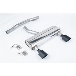 Ligne d'échappement Catback inox MILLTEK Audi TT 8N 3.2 V6 Quattro Coupe/Roadster(2003à2006) Embout Noir