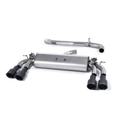 Ligne d'échappement FAP Back inox MILLTEK Audi S3 8V 3 Portes - Avec FAP(2019à2020) Embout Noir