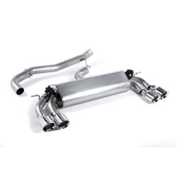 Ligne d'échappement FAP Back inox MILLTEK Audi S3 8V 3 Portes - Avec FAP(2019à2020) Embout Chrome