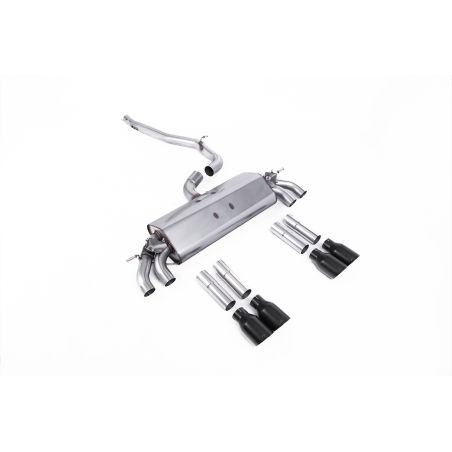 Ligne d'échappement Catback inox MILLTEK Audi S3 8V Berline/Cabrio - Sans FAP(2013à2018) Embout Noir Ligne d'échappement Catback inox MILLTEK Audi S3 8V Berline/Cabrio - Sans FAP(2013à2018) Embout Noir