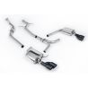 Ligne d'échappement Catback inox MILLTEK Audi A4 2.0 TFSI S line B8 2WD/4WD -Tiptronic-Berline/Avant(2008à2011) Embout Noir