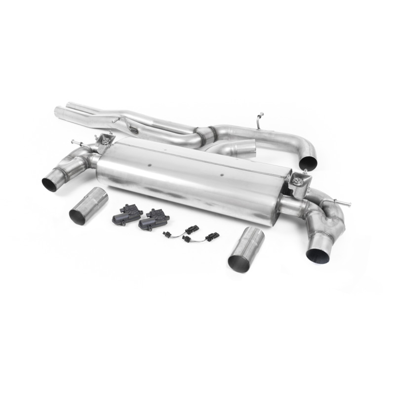 Ligne d'échappement Catback inox MILLTEK Audi RS3 8V Berline 400Ch - Sans FAP(2017à+) Embout Chrome