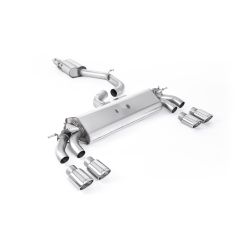 Ligne d'échappement FAP Back inox MILLTEK Audi S3 8V 3 Portes - Avec FAP(2019à2020) Embout Chrome