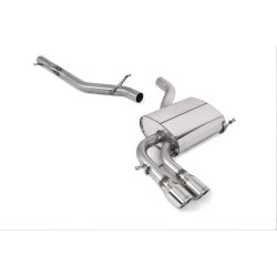 Ligne d'échappement Catback inox MILLTEK Audi A3 2.0T FSI Quattro SportBack(2004à2012) Embout Chrome
