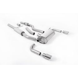 Ligne d'échappement Catback inox MILLTEK BMW428i F32 Manuelle Non xDrive -Moteur N20(2014à2018) Embout Chrome