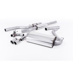 Ligne d'échappement Catback inox MILLTEK BMW428i F32 Automatique Non xDrive -Moteur N20(2014à2016) Embout Chrome