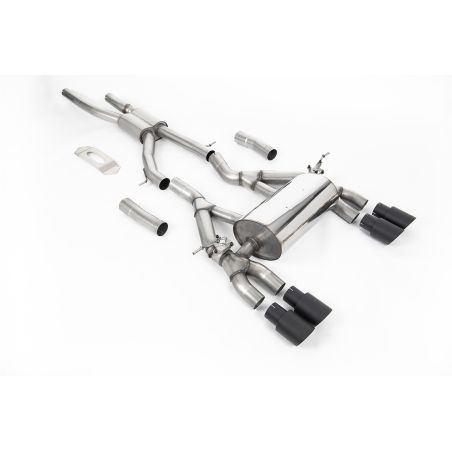 Ligne d'échappement FAP Back inox MILLTEK BMW M4 F82/83 + Competition / CS avec FAP(2019à2020) Embout Noir Ligne d'échappement FAP Back inox MILLTEK BMW M4 F82/83 + Competition / CS avec FAP(2019à2020) Embout Noir