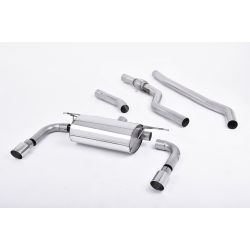 Ligne d'échappement Catback inox MILLTEK BMW 328i F30 M Sport Non xDrive Moteur N20(2012à2015) Embout Chrome