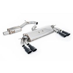 Ligne d'échappement FAP Back inox MILLTEK Audi S3 8V Sportback - Avec FAP(2019à2020) Embout Noir