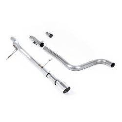 Ligne d'échappement FAP Back inox MILLTEK Ford Fiesta Mk8 1.0T EcoBoost ST-Line (155Ch Hybrid) (2020à+) Embout Chrome