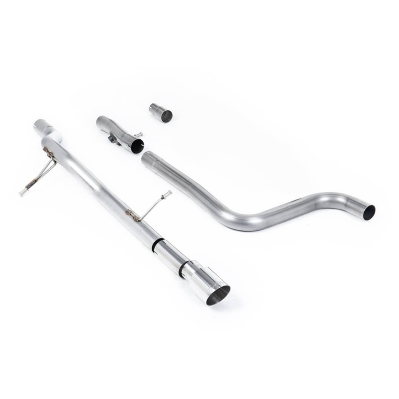 Ligne d'échappement FAP Back inox MILLTEK Ford Fiesta Mk8 1.0T EcoBoost ST-Line (155Ch Hybrid) (2020à+) Embout Chrome