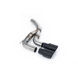 Tube de sortie d'échappement inox MILLTEK Land Rover Defender D200 D250 D300 90/110/130 Diesel (2019+) Embout Noir