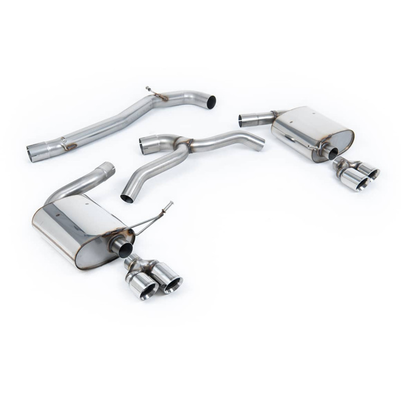 Ligne d'échappement FAP Back inox MILLTEK Seat Leon ST Cupra 300 (4x4) Estate - Avec FAP(2019à2020) Embout Chrome