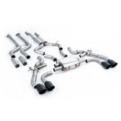 Ligne d'échappement Catback inox MILLTEK BMW X3M G01 LCI + Competition(2022à+) Embout Noir