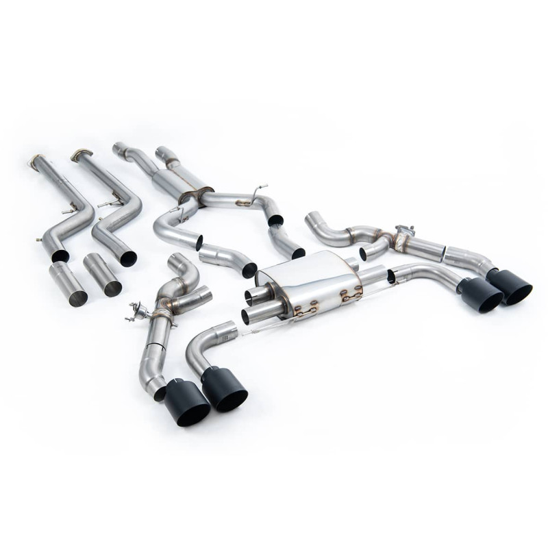 Ligne d'échappement Catback inox MILLTEK BMW X3M G01 LCI + Competition(2022à+) Embout Noir