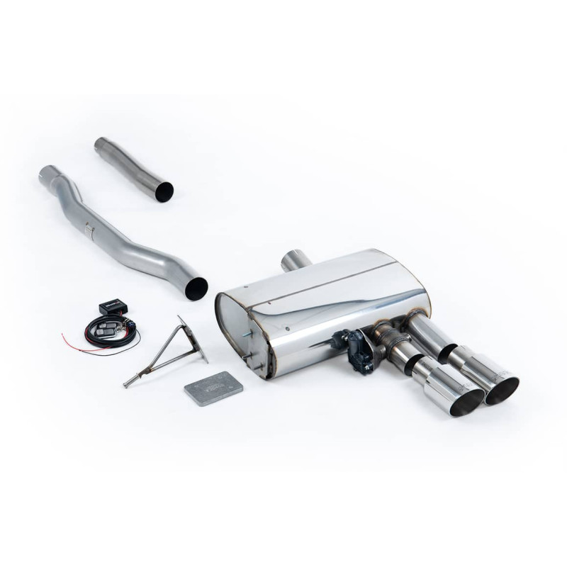 Ligne d'échappement FAP Back inox MILLTEK Mini F56 Cooper S 2.0T avec FAP(2019à+) Embout Chrome