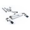Ligne d'échappement CAT/FAP Back inox MILLTEK VW Golf 7.5 1.5TSI Evo GT & R-Line -Avec/sans FAP(2017à2021) Embout Carbone