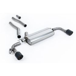 Ligne d'échappement FAP Back inox MILLTEK BMW 128ti F40 5 Portes(2021à+) Embout Carbone