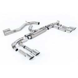Ligne d'échappement FAP Back inox MILLTEK Audi S3 8Y Berline 310Ch(2020à+) Embout Chrome