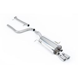 Ligne d'échappement Catback inox MILLTEK Ford Fiesta Mk7/7.5 ST 1.6L EcoBoost 182Ch & ST200(2013à2017) Embout Chrome