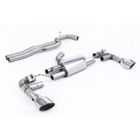 Ligne d'échappement Catback RACE inox MILLTEK Audi RS3 8V Sportback 400Ch - Sans FAP(2017à2018) Embout Chrome Ligne d'échappement Catback RACE inox MILLTEK Audi RS3 8V Sportback 400Ch - Sans FAP(2017à2018) Embout Chrome