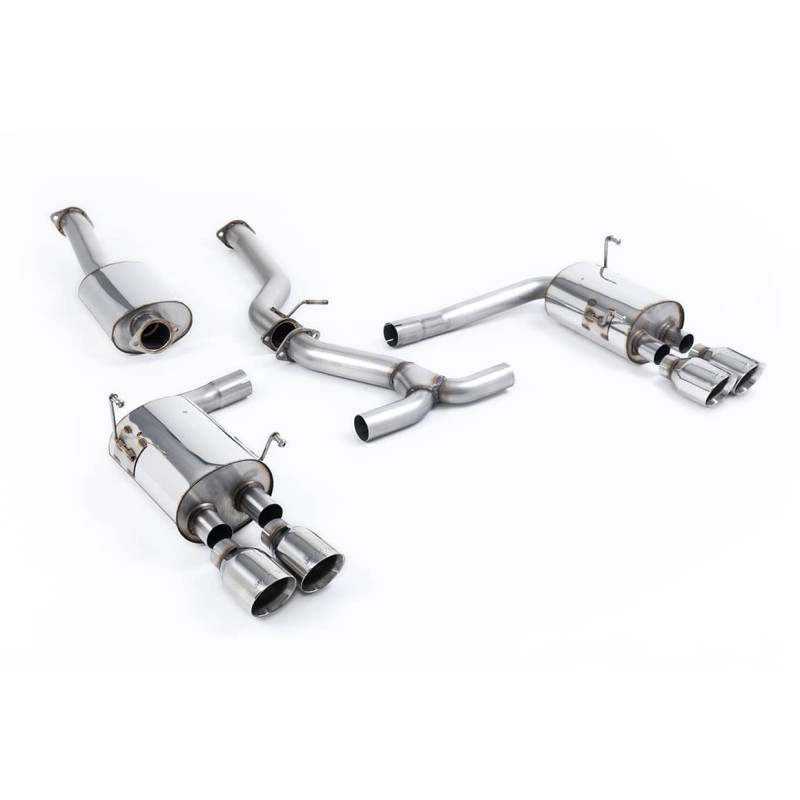 Ligne d'échappement Catback inox MILLTEK Subaru Impreza WRX STi Berline(2014à+) Embout Chrome