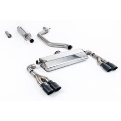 Ligne d'échappement FAP Back RACE inox MILLTEK Seat Leon Cupra Leon Mk4 Hatch 300Ch(2021à+) Embout Noir