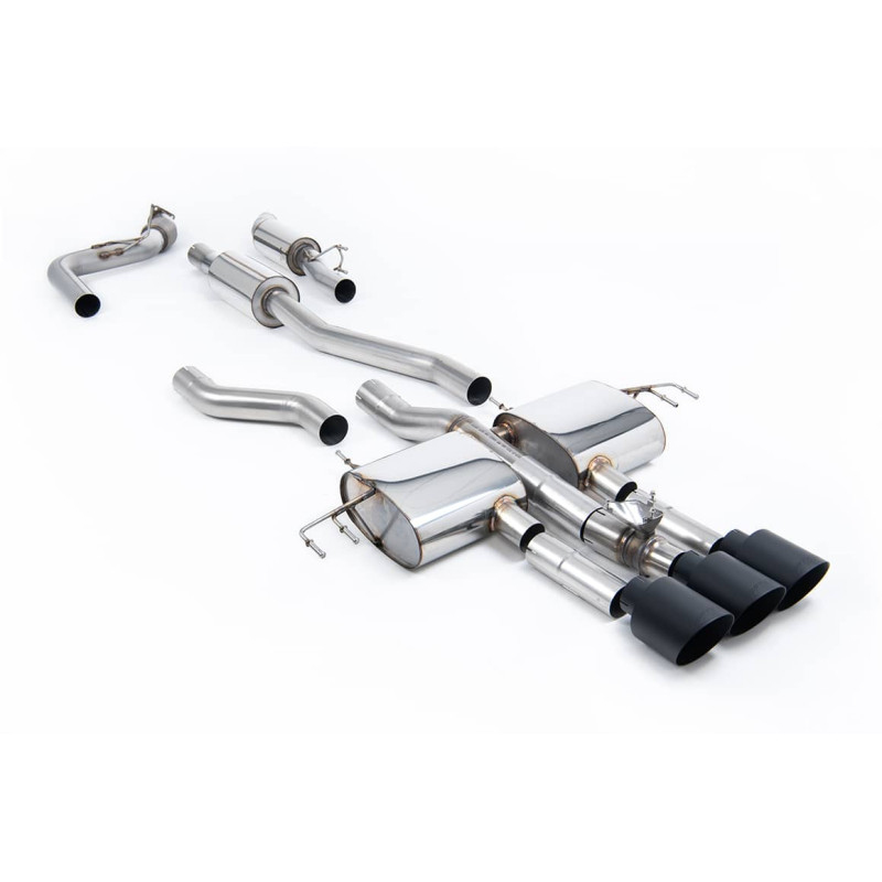 Ligne d'échappement inox CAT Back MILLTEK pour HONDA Integra Type S DE5 2,0T 320Ch (2023+)(Soft) Embout Noir