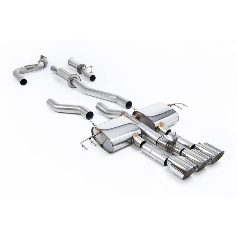 Ligne d'échappement inox CAT Back MILLTEK pour HONDA Integra Type S DE5 2,0T 320Ch (2023+)(Soft) Embout Chrome