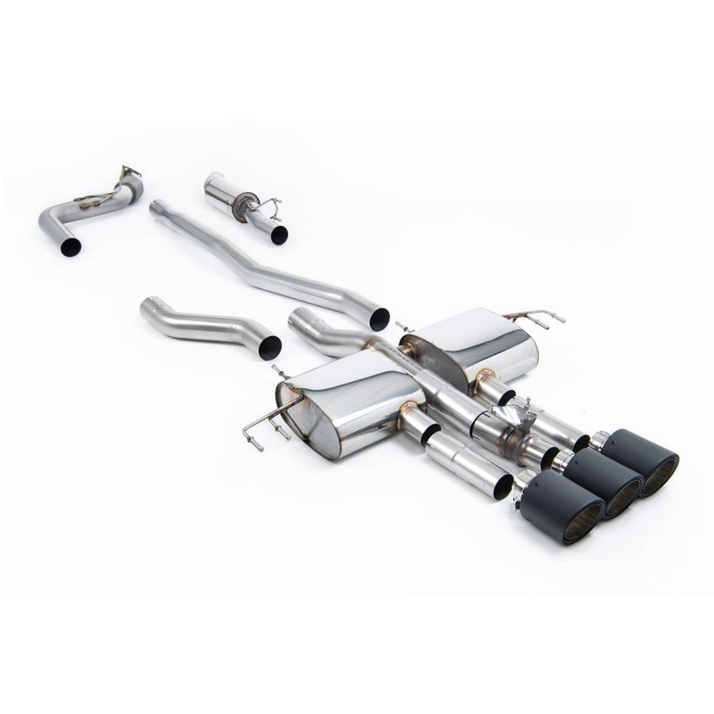 Ligne d'échappement inox CAT Back MILLTEK pour HONDA Integra Type S DE5 2,0T 320Ch (2023+) Embout Carbone