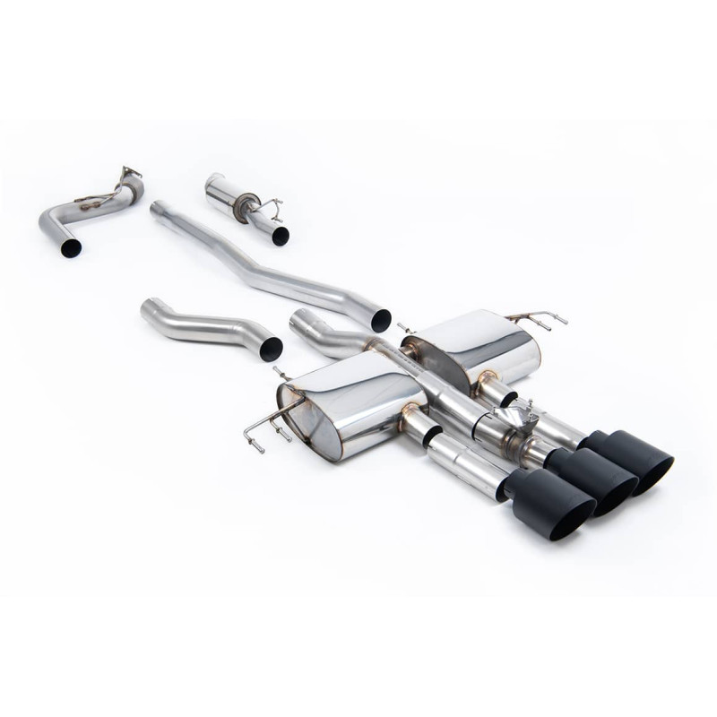 Ligne d'échappement inox CAT Back MILLTEK pour HONDA Integra Type S DE5 2,0T 320Ch (2023+) Embout Noir