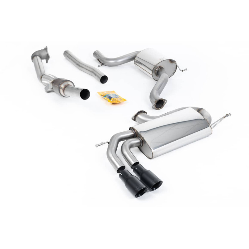 Ligne d'échappement Complète RACE inox MILLTEK VW Golf 5 GTi 2.0T FSI(2004à2009) Embout Noir