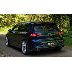 Ligne d'échappement FAP Back inox MILLTEK pour VW Golf 8 GTi Clubsport 300Ch (2021+)(ECE) Embout Ovale Chrome