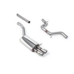 Ligne d'échappement Catback inox MILLTEK Skoda Octavia vRS 2.0 TSI(2010à2013) Embout Chrome