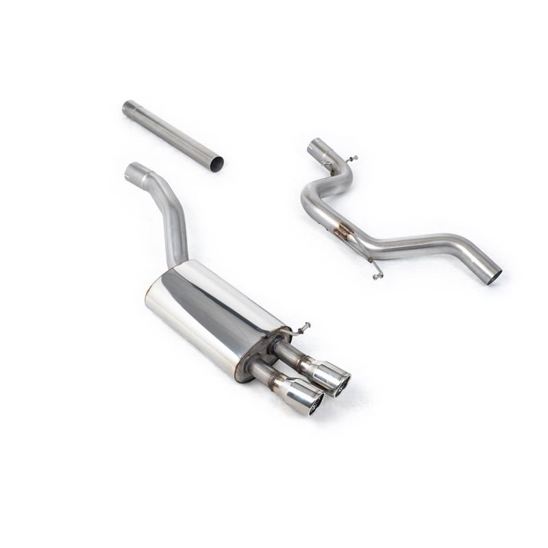 Ligne d'échappement Catback inox MILLTEK Skoda Octavia vRS 2.0 TSI(2010à2013) Embout Chrome