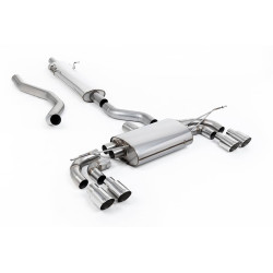 Ligne d'échappement FAP Back inox MILLTEK pour Land Rover Defender 130 2.0 I4 P300 / P400e(2023+)(ECE) Embouts Chrome
