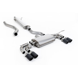 Ligne d'échappement FAP Back inox MILLTEK pour Land Rover Defender 130 2.0 I4 P300 / P400e (2023+)(ECE) Embouts Carbone