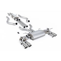 Ligne d'échappement FAP Back inox MILLTEK pour Land Rover Defender 130 5.0 V8 500Ch (2023+) Embouts Chrome