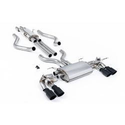 Ligne d'échappement FAP Back inox MILLTEK pour Land Rover Defender 130 5.0 V8 500Ch (2023+) Embouts Noir