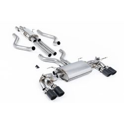 Ligne d'échappement FAP Back inox MILLTEK pour Land Rover Defender 130 5.0 V8 500Ch (2023+) Embouts Carbone