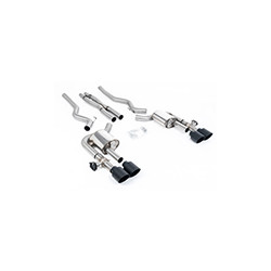 Ligne d'échappement inox CAT Back à valves MILLTEK pour FORD Mustang 5,0 V8 Dark Horse S650 Fastback (2024+) Embout Noir