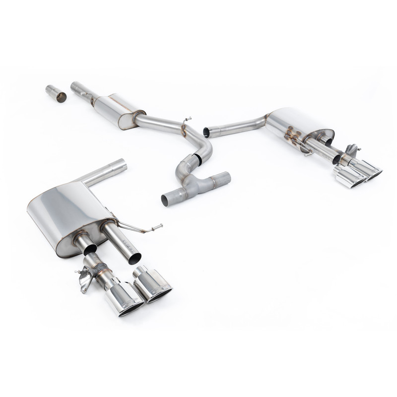 Ligne d'échappement FAP-Back inox MILLTEK pour VW Arteon R 2,0 TSI 320Ch 4Motion (2022+) Embouts Chrome