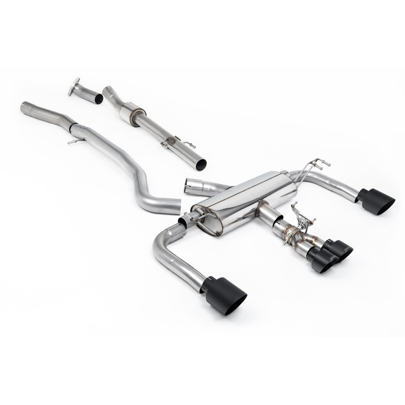 Ligne d'échappement CAT-Back inox MILLTEK pour TOYOTA Corrola GR 1,6T (2023+) Embouts Noir