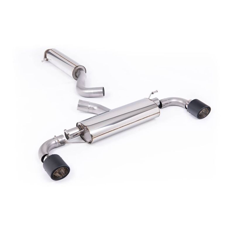 Ligne d'échappement FAP-Back inox MILLTEK pour TOYOTA Yaris GR 1,6T Génération 2 (2024+)(ECE) Embouts Carbone