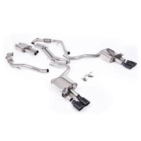 Ligne d'échappement Catback inox MILLTEK Audi S5 B9 3.0T V6 Coupé (Avec Différentiel Sport)(2017à+) Embout Noir Ovales Ligne d'échappement Catback inox MILLTEK Audi S5 B9 3.0T V6 Coupé (Avec Différentiel Sport)(2017à+) Embout Noir Ovales