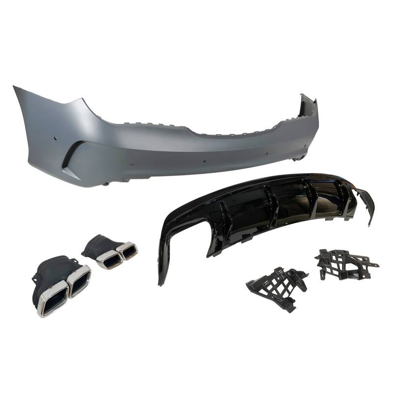 Pare-chocs Arrière pour Mercedes CLA W117 13-18 4P/SW Look CLA45
