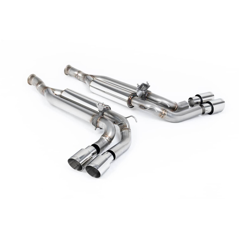 Silencieux d'échappement inox MILLTEK pour Mercedes G63 AMG W463A Avec FAP (2019+) Embout Inox