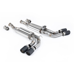 Silencieux d'échappement inox MILLTEK pour Mercedes G63 AMG W465 Avec FAP (2024+) Embout Carbone