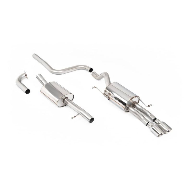 Ligne d'échappement Catback inox MILLTEK Ford Fiesta Mk7/7.5 1.0T EcoBoost (100/125/140Ch) (2013à2017) Embout Chrome